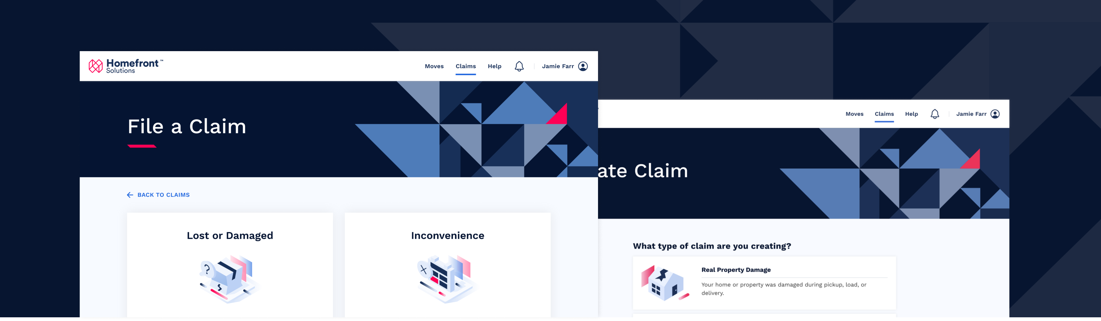 Claim-screens